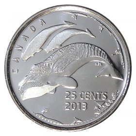 Veteran Commemorative Coins 2010 Colour Poppy Set of Ten Canadian 25 Cent