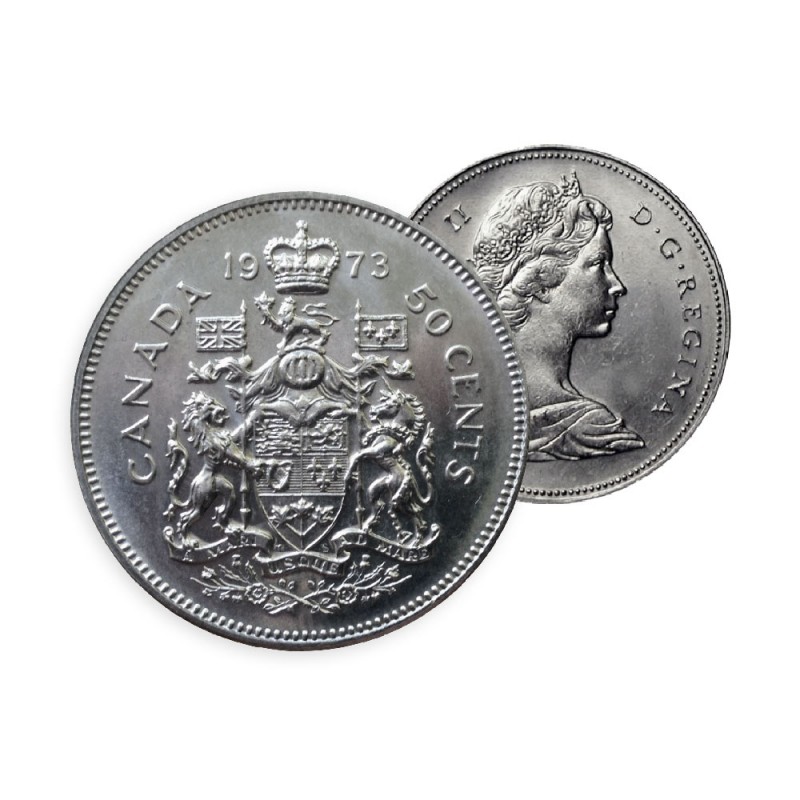 Elizabeth II In Coin Flip 1976 Australian Uncirculated Fifty 50 Cent Coin