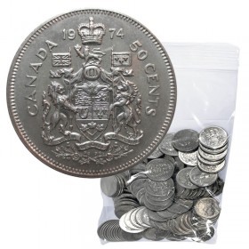 Brilliant Uncirculated 2017 Canada Plain & 150th 50 Cents From Mint's Rolls 