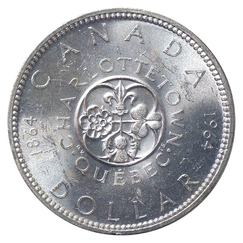 1964 Canada Proof Like Silver Dollar $1 Centennial Coin 
