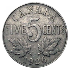 Circulated 1 Coin Only Silver! 1938 Newfoundland 5 Cent Many Available 