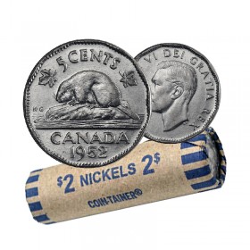 Details about   3 OLDER 5 CENT COINS w/ BEAVERS from CANADA 1952, 1953 & 1954 