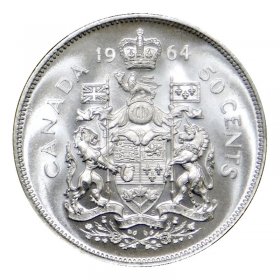 1969 Canadian Half Dollar 50 Cents Coin Stainless Steel Large Money Clip NEW The Royal Coat of Arms of Canada Borse e borsette Portafogli e fermasoldi Fermasoldi 