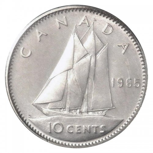 BU 1970 Canadian 10 Cent in Brilliant Uncirculated Condition
