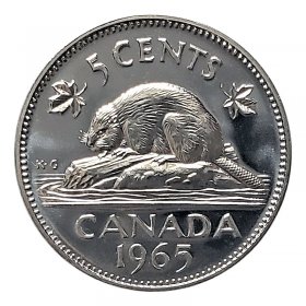 BU UNC Brilliant Uncirculated Canada 1959 nickel five 5 cent 5c coin from roll 