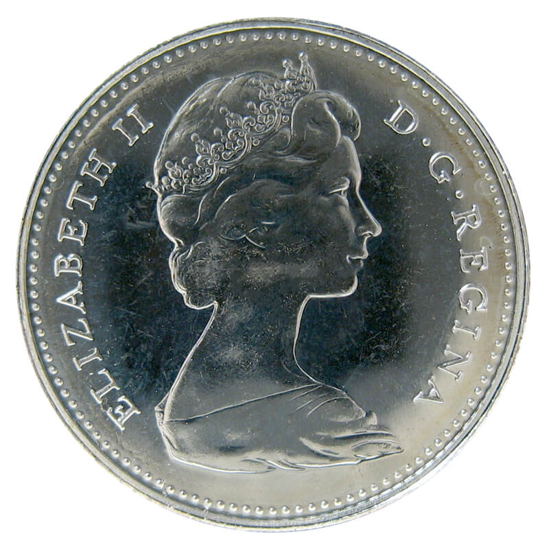 1967 Canadian Brilliant Unirculated Confederation Centennial Silver10 Cent Coin 