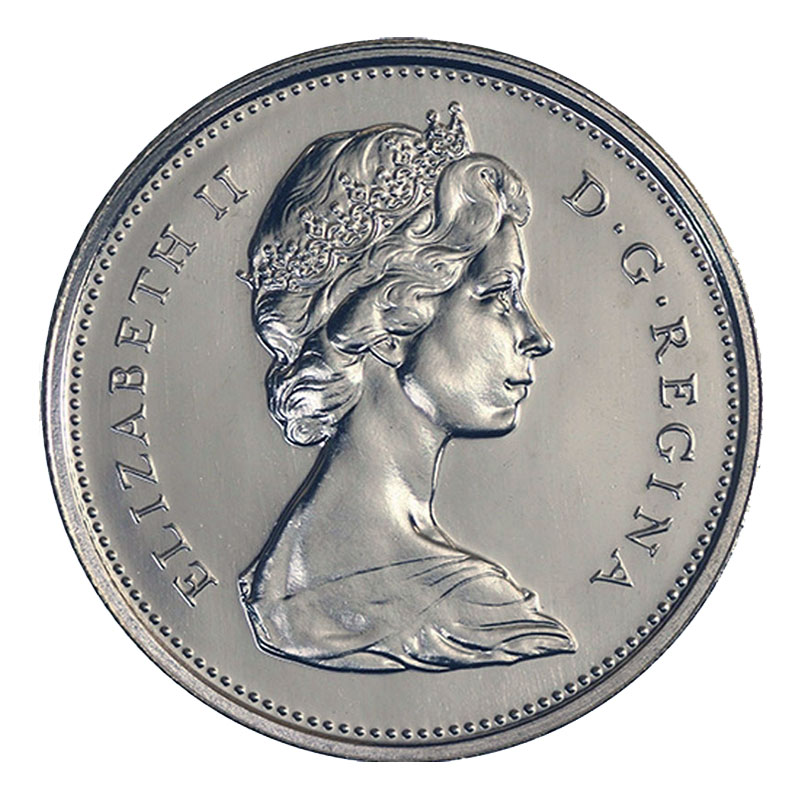 1975 Canadian 25Cent Caribou Quarter Coin (Brilliant Uncirculated)