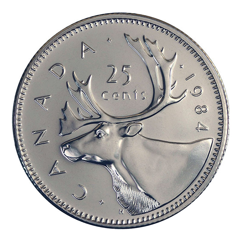 1984-PL Proof-Like Quarter 25 Cent '84 Canada/Canadian BU Coin Un-Circulated