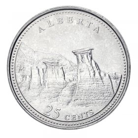 Uncirculated Prince Edward Island 1992-25-cents RCM 