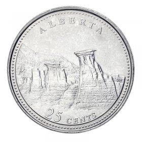 1992-25-cents RCM Uncirculated Saskatchewan
