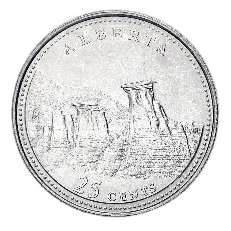 Details about   Canada 1992 25 cents Alberta UNC 