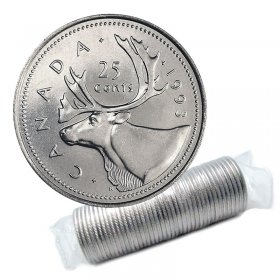 1987 Canadian Prooflike Quarter $0.25 