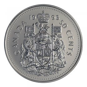 Proof Like 2000-w Uncirculated 50-cent Coat of Arms RCM 