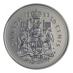 Proof Like 2000-w 50-cent Coat of Arms RCM Uncirculated 