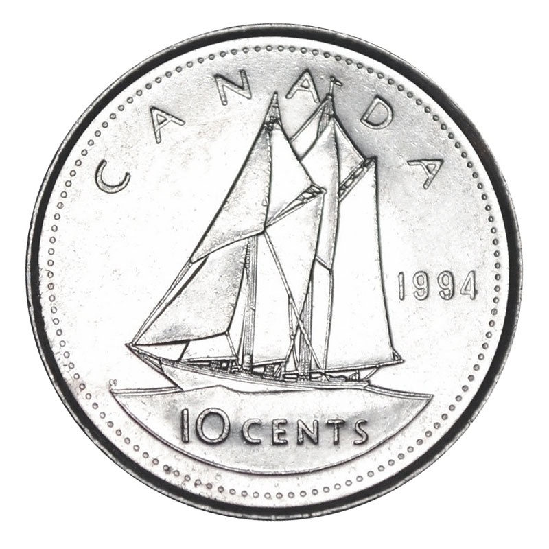 Details about   Canada 1994 Specimen Gem UNC Ten Cent Piece!! 