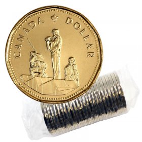 Canada 1994 War Monument Memorial Loonie BU UNC From Mint Roll!!50