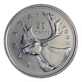 Canada 2004P Canada Day Moose *Rare* PL 25c Piece!!