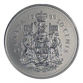 1996 CANADA 50¢ HALF DOLLAR COIN BRILLIANT UNCIRCULATED 