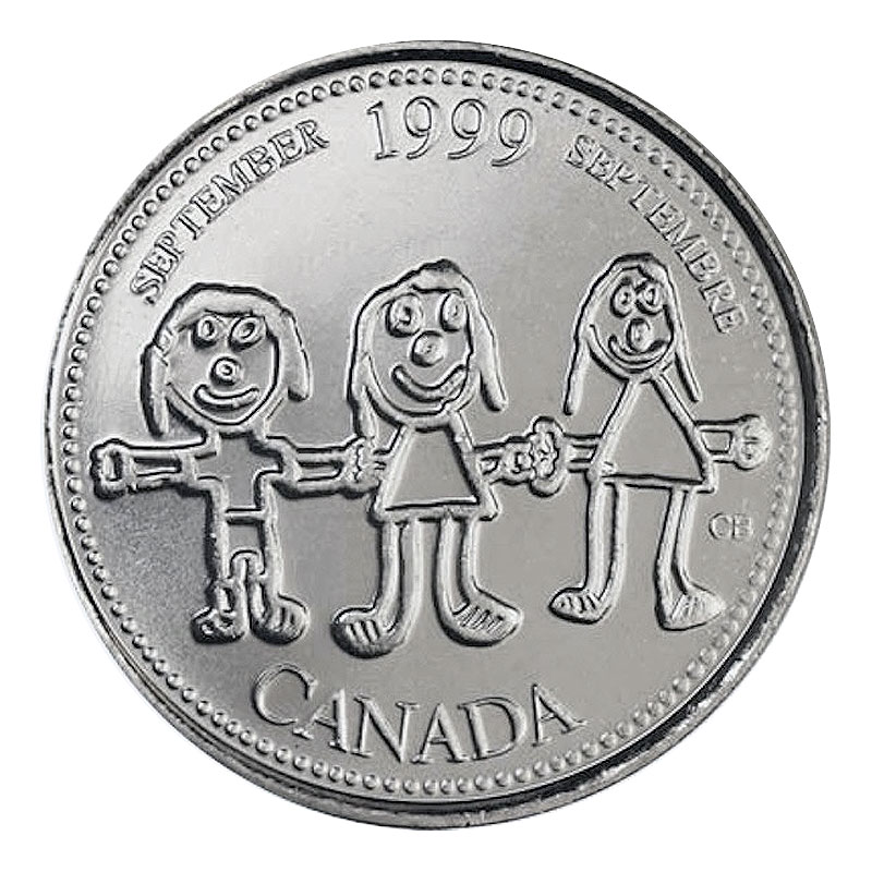 September 1999 Canada BU 25 Cent Rolls 