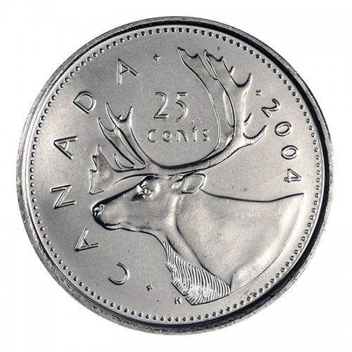 2004 P Canada Specimen 25 Cents 
