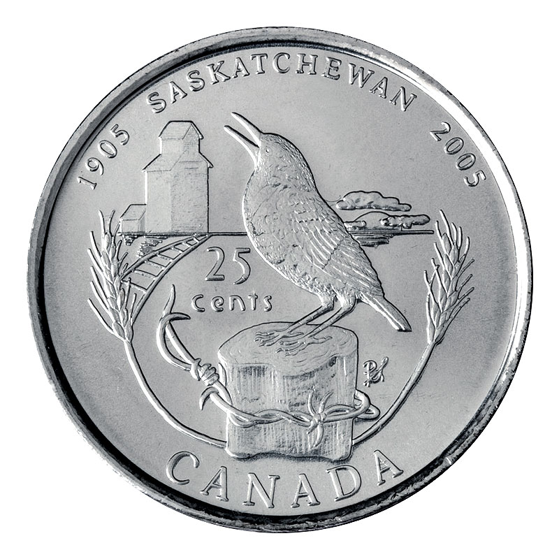 TWO 2 PIECES CANADA 2005 Quarter 25 CENTS Coin Year Of the Veteran 