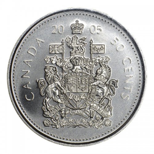 2005P CANADA 50 CENTS SPECIMEN HALF DOLLAR COIN 