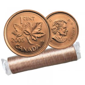 2006 LOGO CANADA 1 CENT STEEL PROOF-LIKE MAGNETIC PENNY COIN 