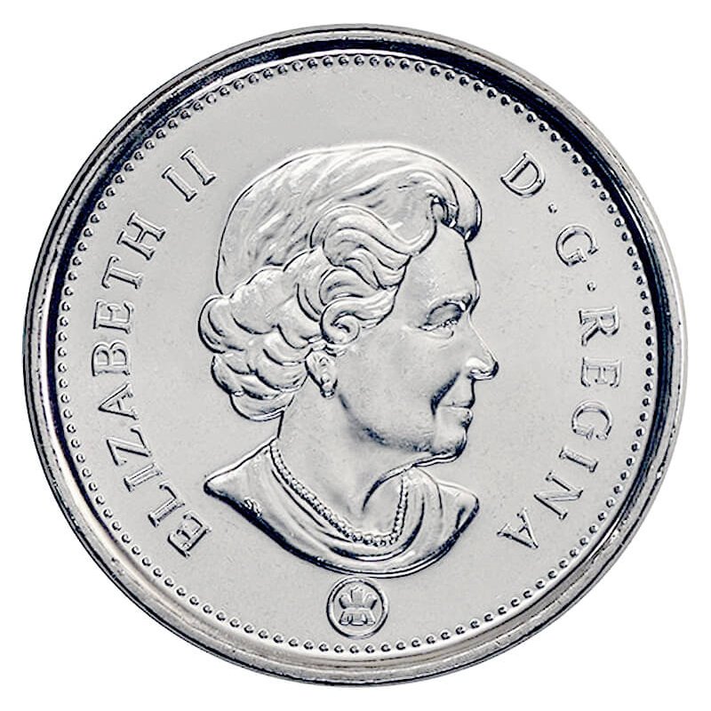 2006 RCM Logo Canada 5 Cents BU 