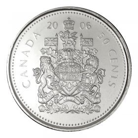 2013-M Canadian Brilliant Uncirculated Fifty Cent coin! 