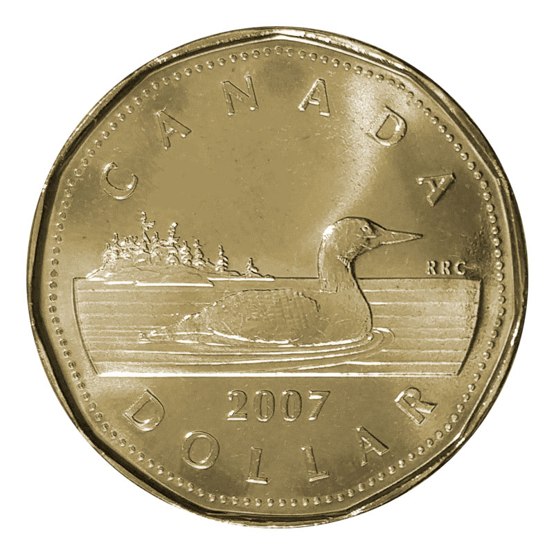 CANADA 2007 LOONIE BRILLIANT UNCIRCULATED DOLLAR COIN 