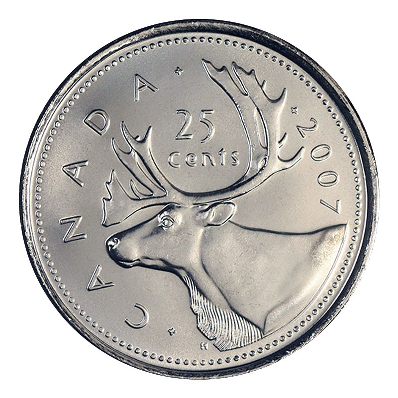 2007 Canadian Silver Proof Quarter $0.25 