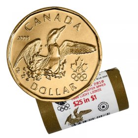 Canada 2006 Olympic Lucky Loonie BU UNC From Mint Roll!! 