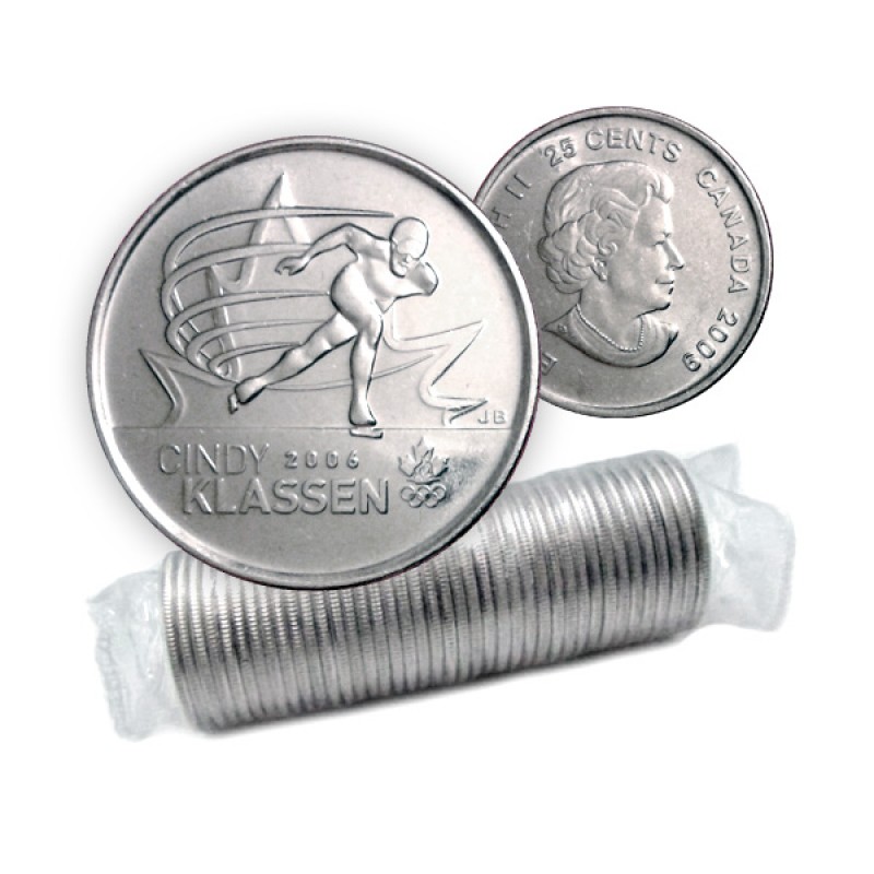 Canada Vancouver 2010 Coloured 25 Cent Coins Coloured Set.