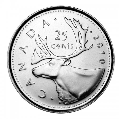 Uncirculated 2018-25-cents RCM SPECIMEN Caribou 