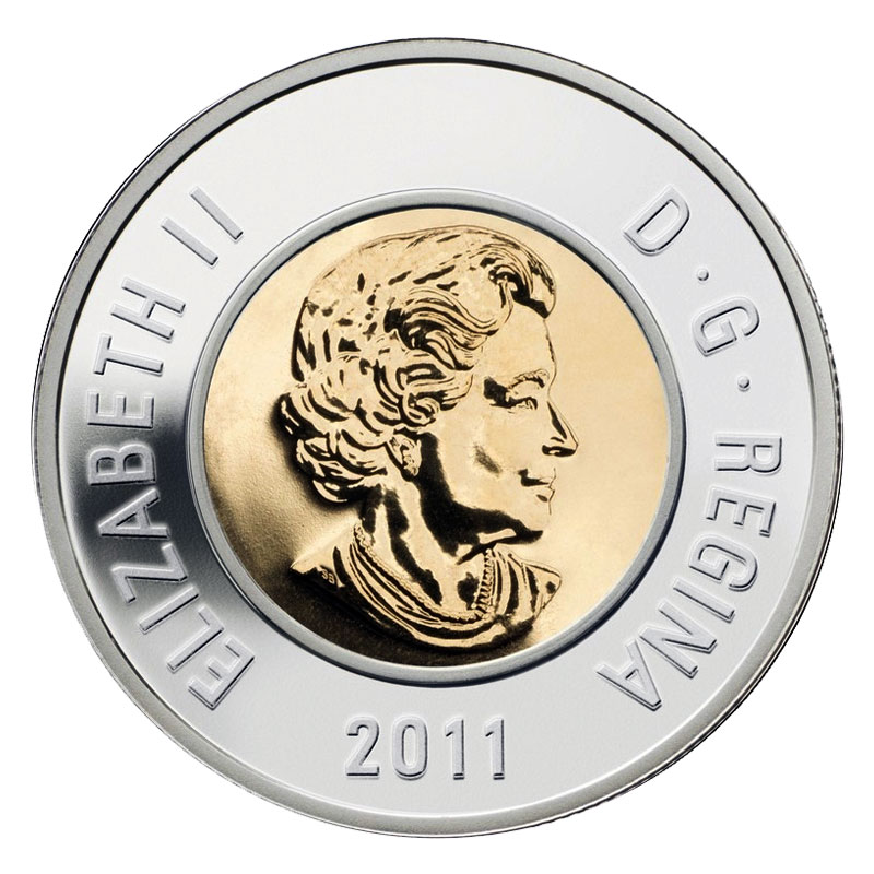 2011 CANADA TOONIE BRILLIANT UNCIRCULATED TWO DOLLAR COIN 