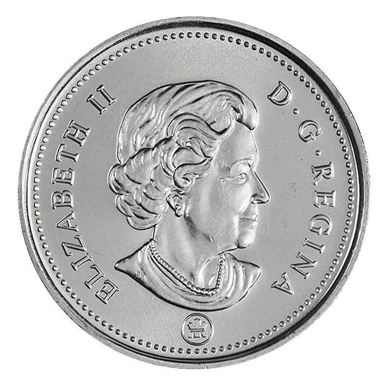 2011 CANADA 25 CENTS PROOF SILVER QUARTER HEAVY CAMEO COIN 