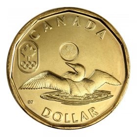 2010 Canada Loonie Graded as Brilliant Uncirculated From Original Roll 
