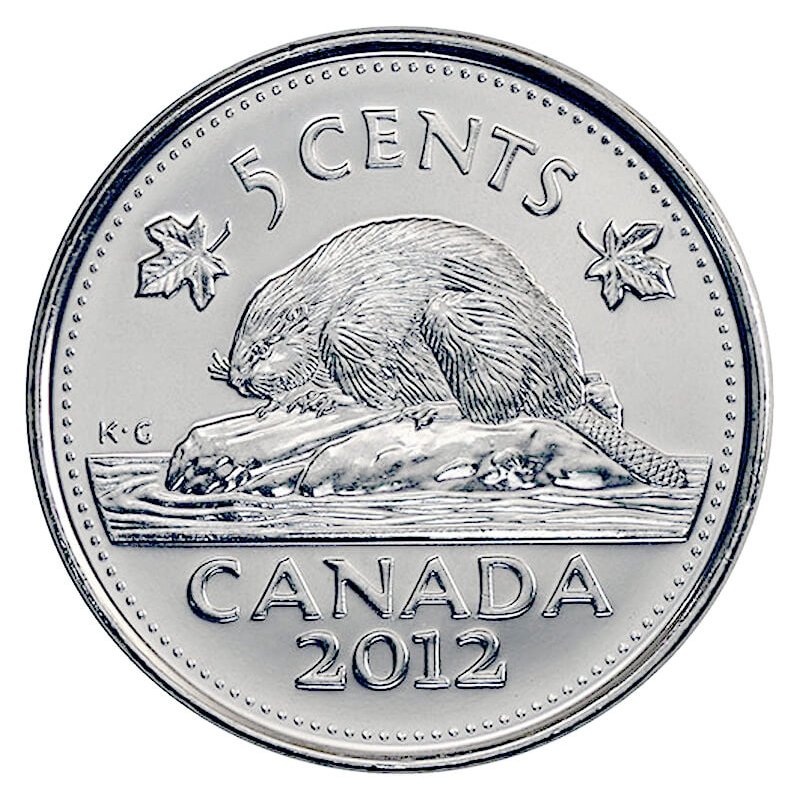 Uncirculated Nickel from Set Details about   2012 Canada 5 Cents Steel Proof 