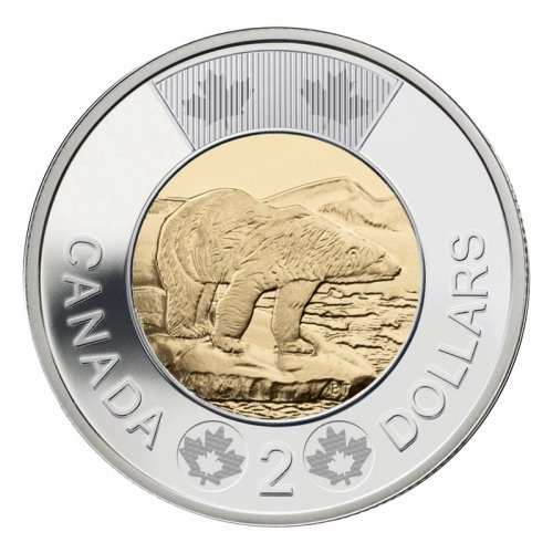 2015 CANADA 2 DOLLAR JOHN A MACDONALD TOONIE BRILLIANT UNCIRCULATED COIN 