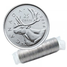2019 CANADA 25 CENTS BRILLIANT UNCIRCULATED FIRST STRIKE QUARTER COIN 