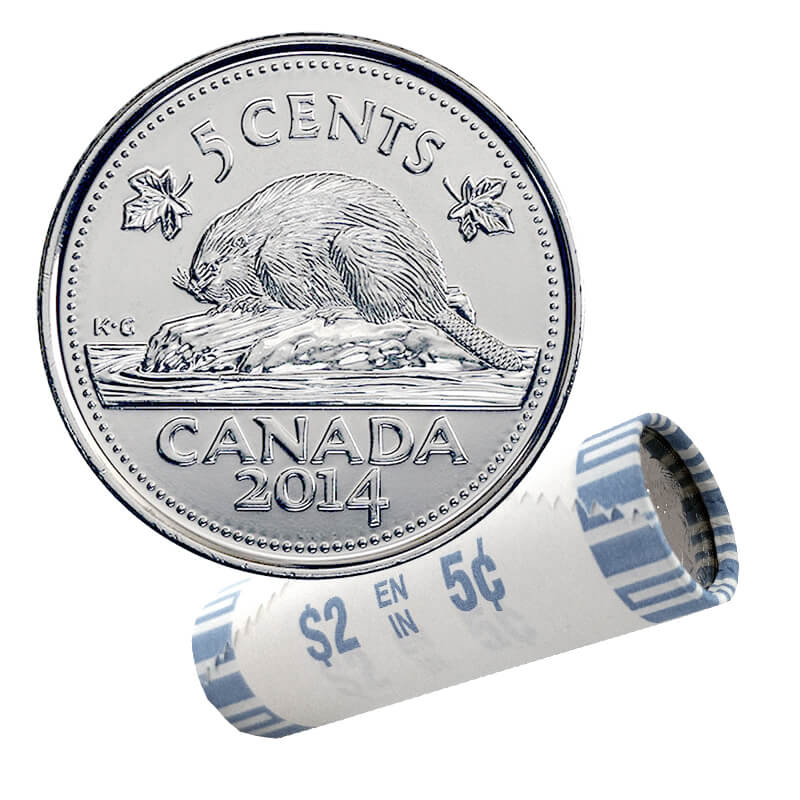 Specimen 2014 Canada 5 Cents From Mint's Set 