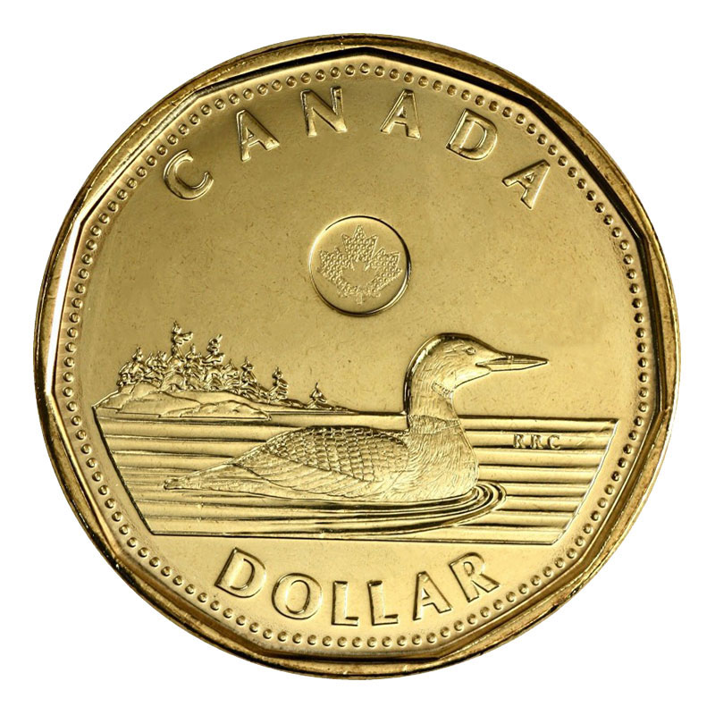 2015 Canadian 1 Common Loon Security Dollar Coin Brilliant Uncirculated 