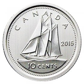 2013 CANADA 10 CENTS SPECIMEN DIME COIN
