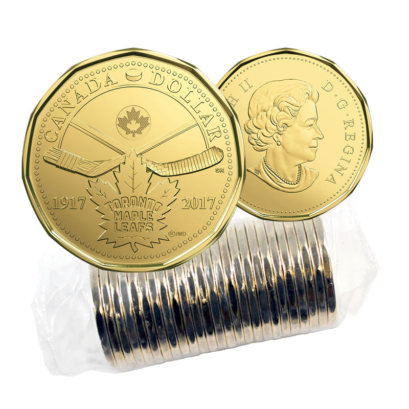 2017 Canada $1 Toronto Maple Leafs 100th Anniversary 5-pack Coin Loonie 