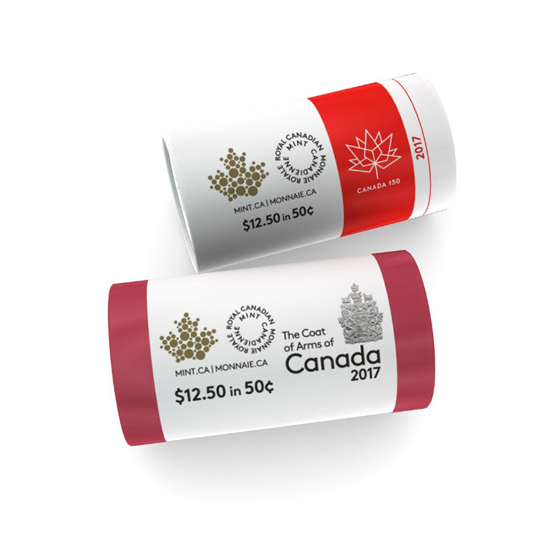 2017 Canada's 150th anniversary 1867-2017 50-Cent Special Wrap Roll Pack 