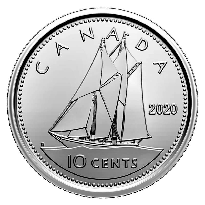Specimen Bluenose 10 Cents Coin from Set Details about   2019 Proof Like 