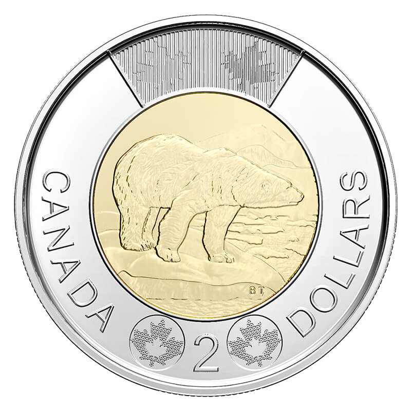 BU Canada 2015 $2 Sir John MacDonald Toonie coin collector holder folder card 
