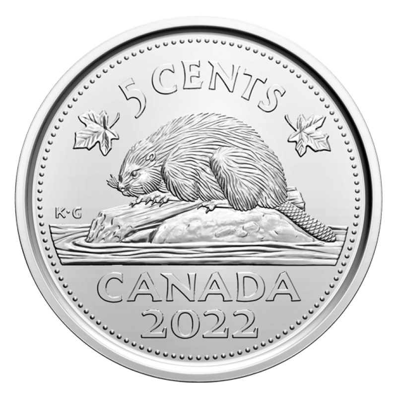 Details about   RCM Beaver BU From a new roll 2020-5-cent 