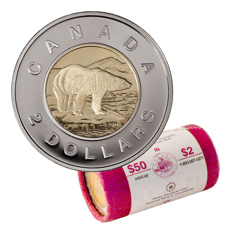 Brilliant Uncirculated 2013 Canada 2 Dollars From Mint/'s Roll