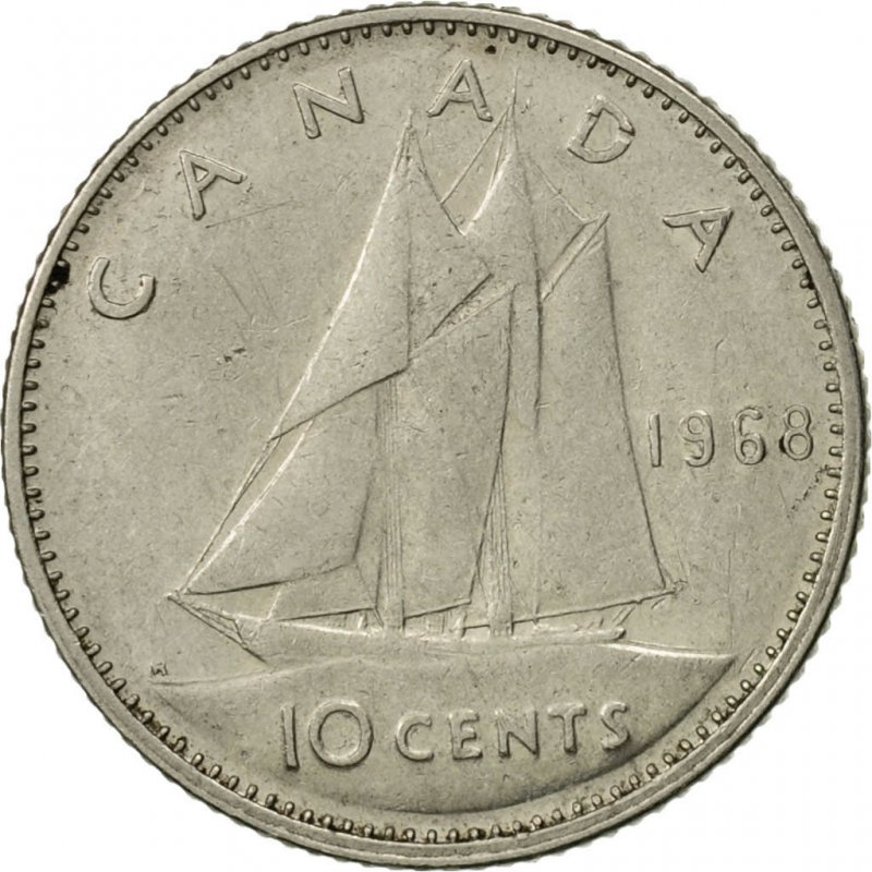 BU 1970 Canadian 10 Cent in Brilliant Uncirculated Condition